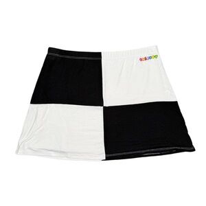 Omighty Black and White Mod Mini Skirt